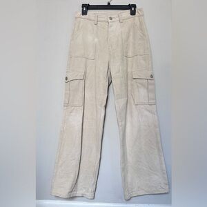 Women’s Cargo Pants in Light Beige - Classic Utility Style